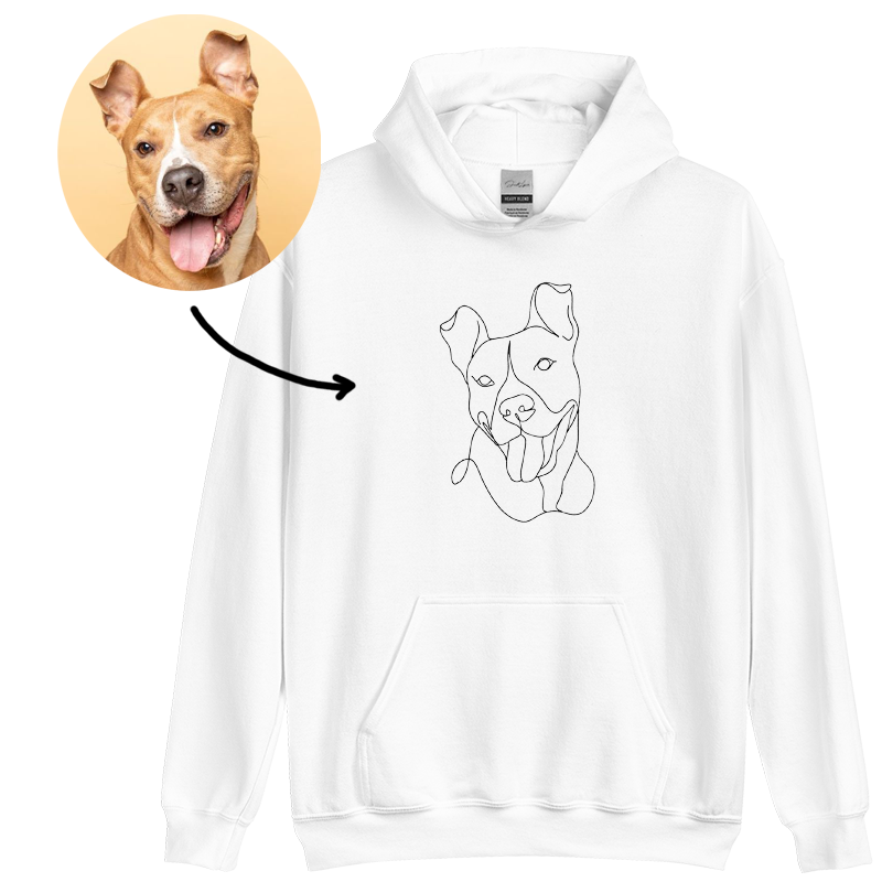 Custom Line Drawing Hoodie/Crewneck
