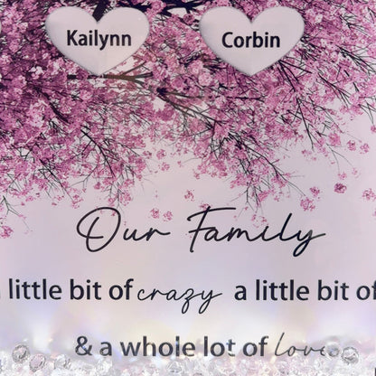50% OFF✨Custom Family Tree Heart Light Frame Gift With Stars